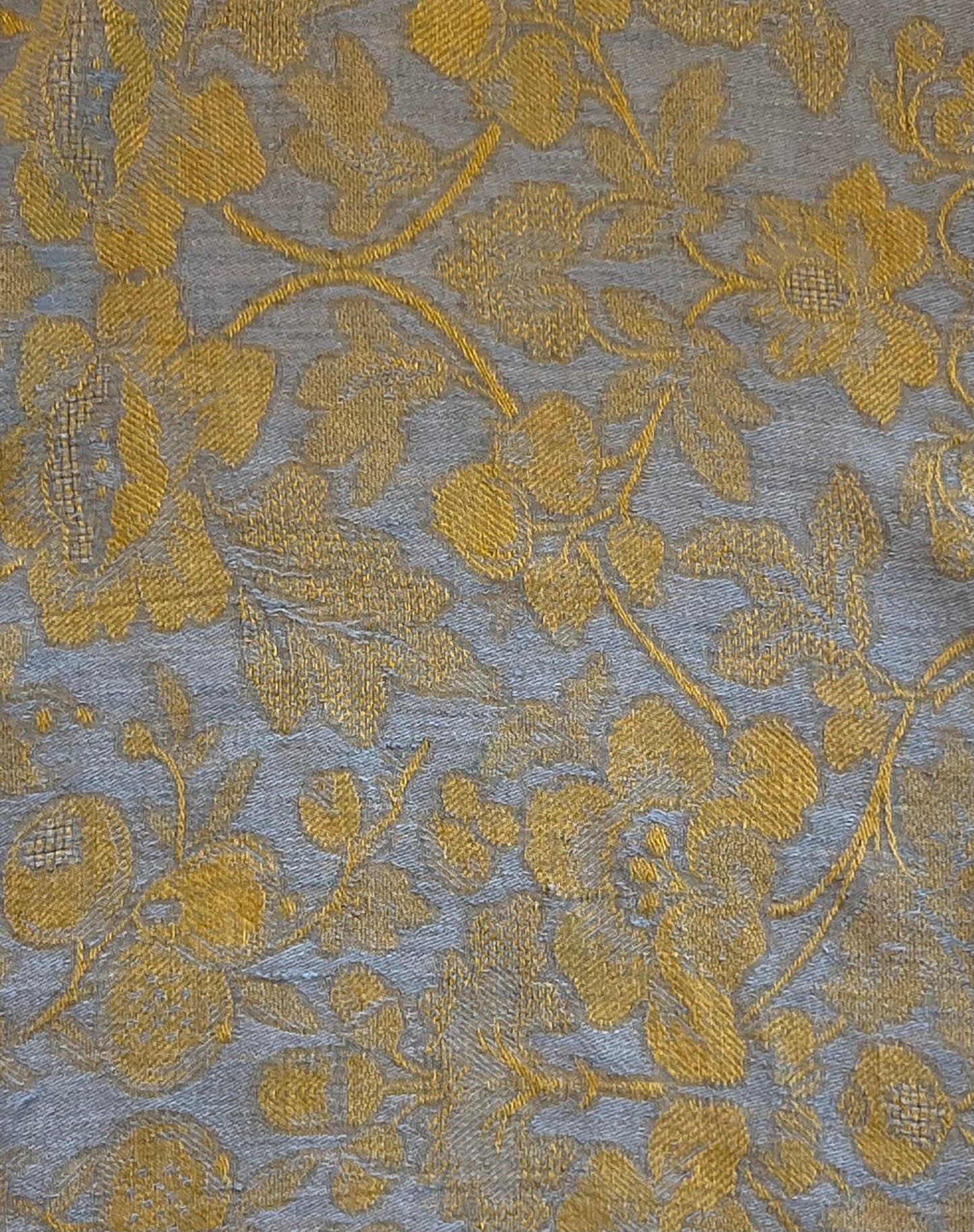 Linen Kitchen Towel- NATURAL WITH YELLOW/GOLD JACQUARD