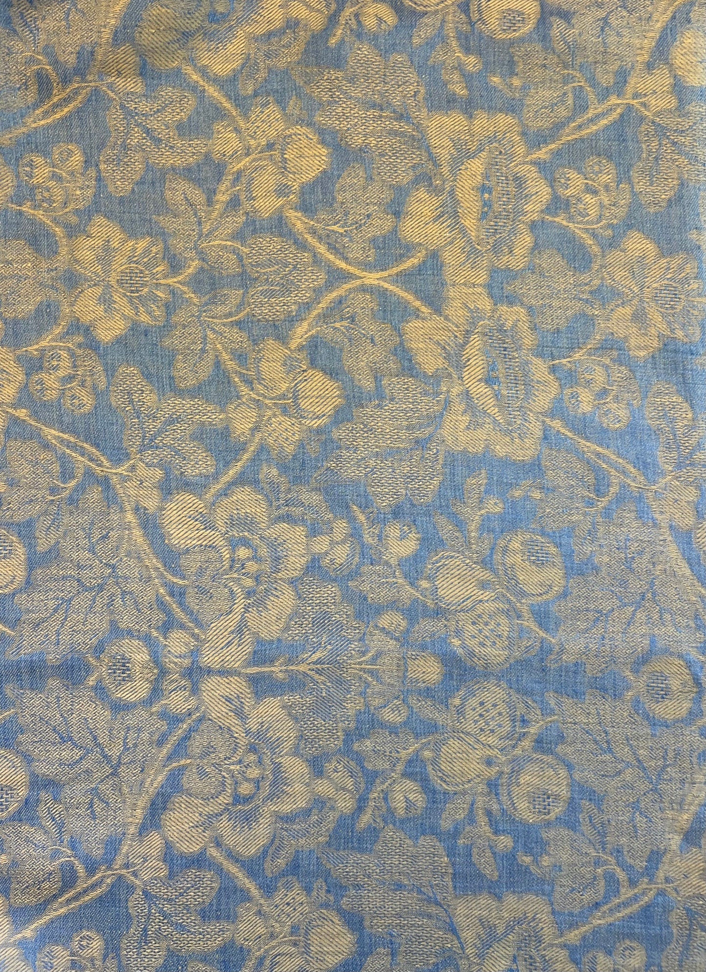 Linen Kitchen Towel- NATURAL WITH YELLOW/GOLD JACQUARD