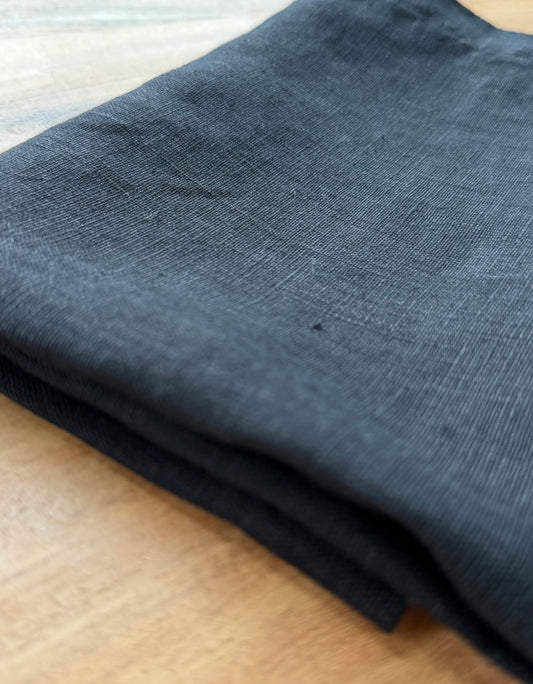 Smooth Linen Napkin- SOLID BLACK