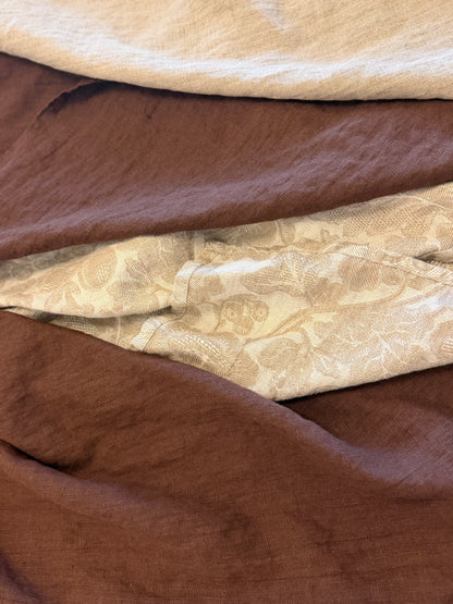 Linen Kitchen Towel- BROWN/CHOCOLATE