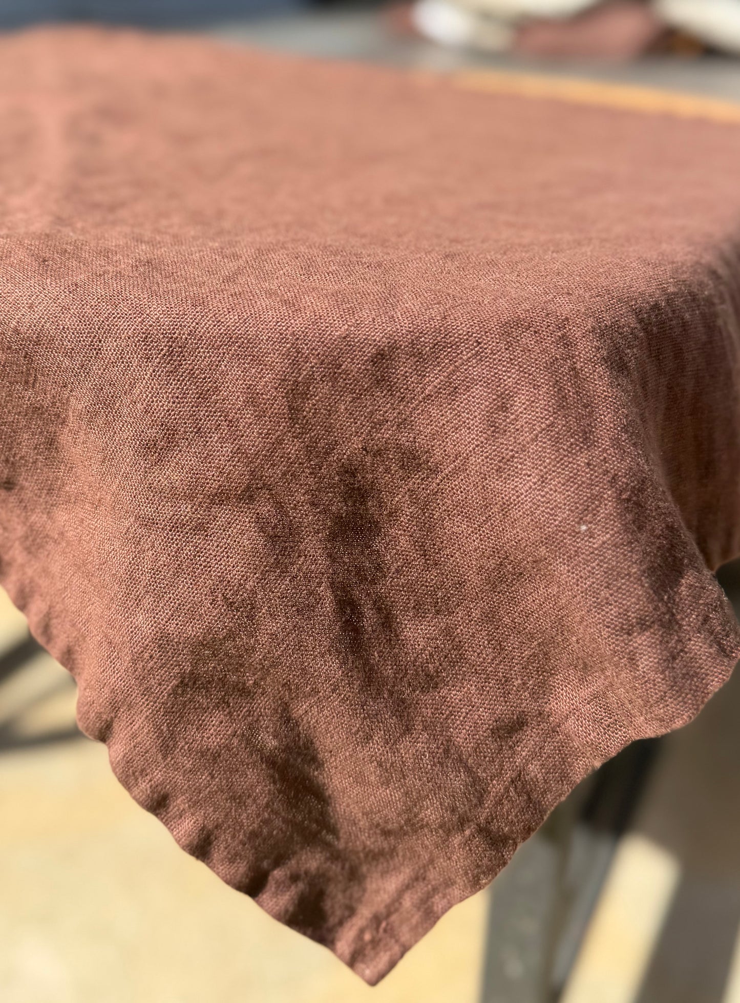 Linen Kitchen Towel- BROWN/CHOCOLATE