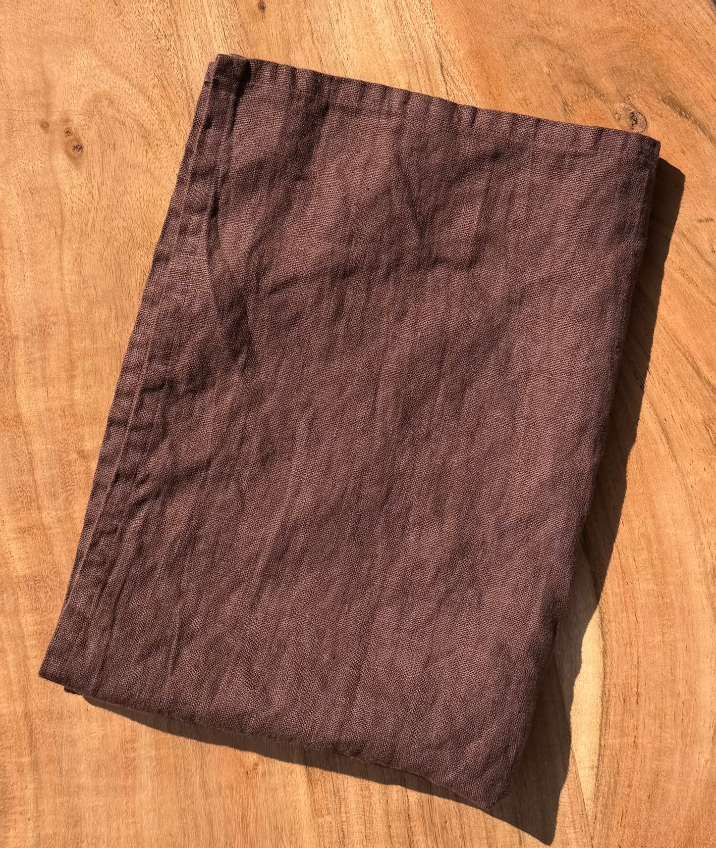 Linen Kitchen Towel- BROWN/CHOCOLATE