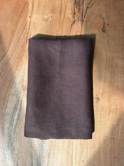 Smooth Linen Napkin-BROWN/CHOCOLATE