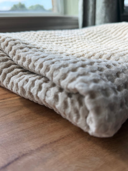 Waffle Bath Towel -Dark Charcoal
