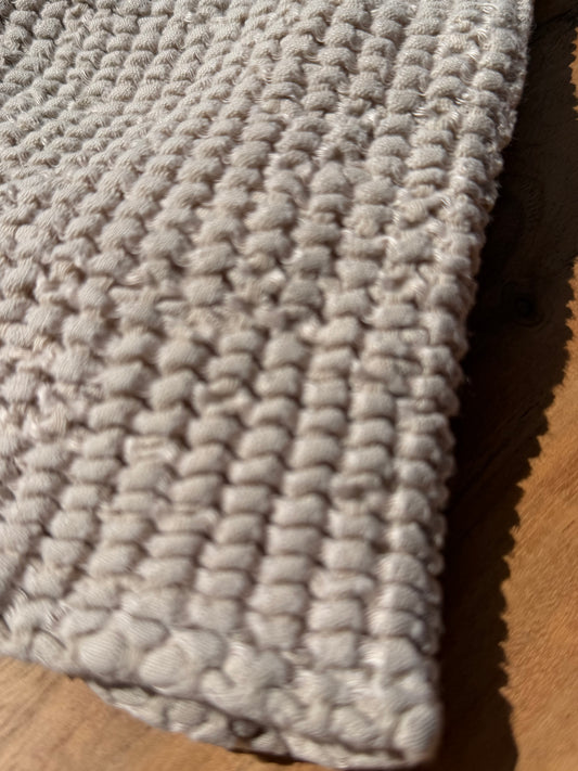 Waffle Washcloth -Beige