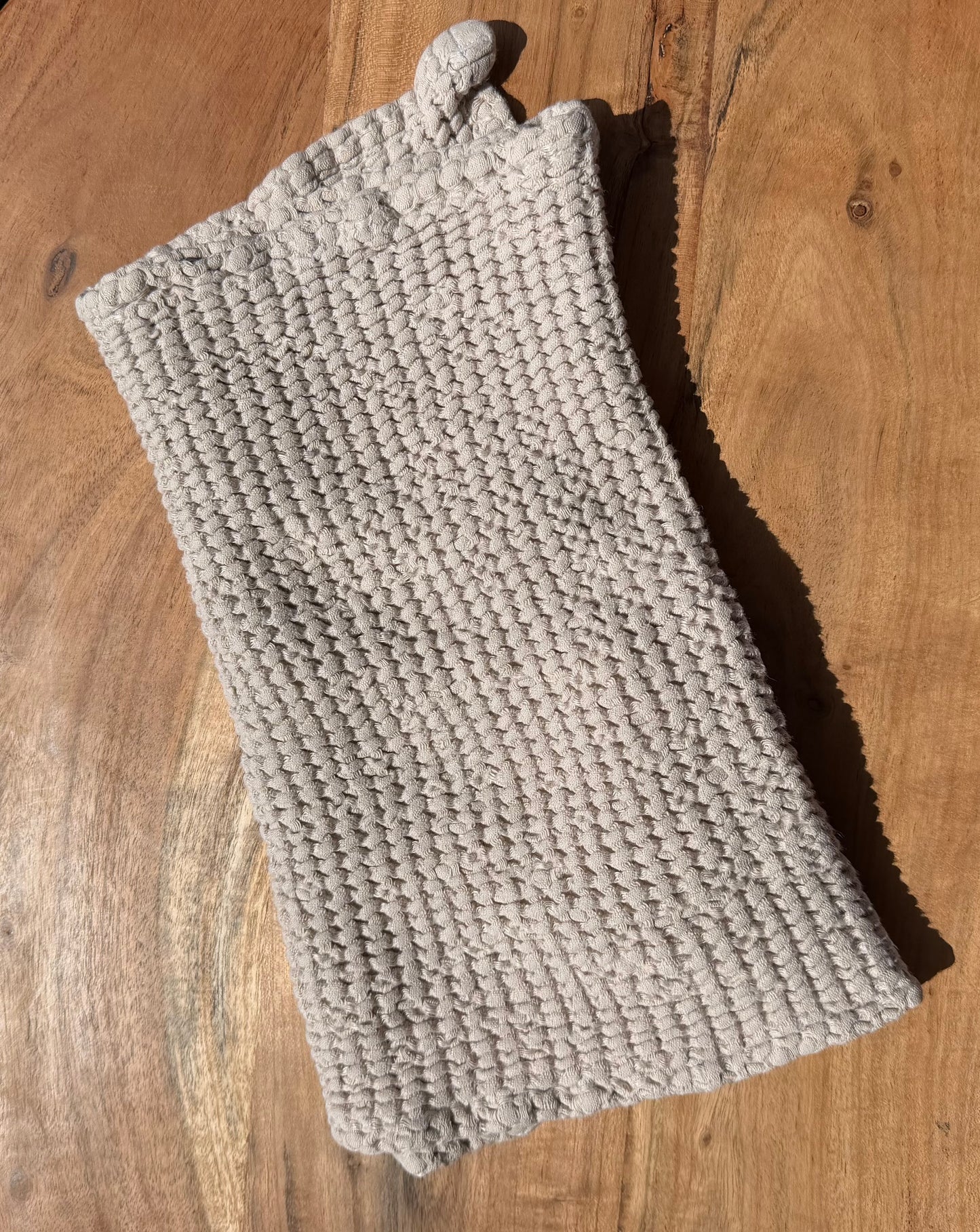 Waffle Bath Sheet- Beige