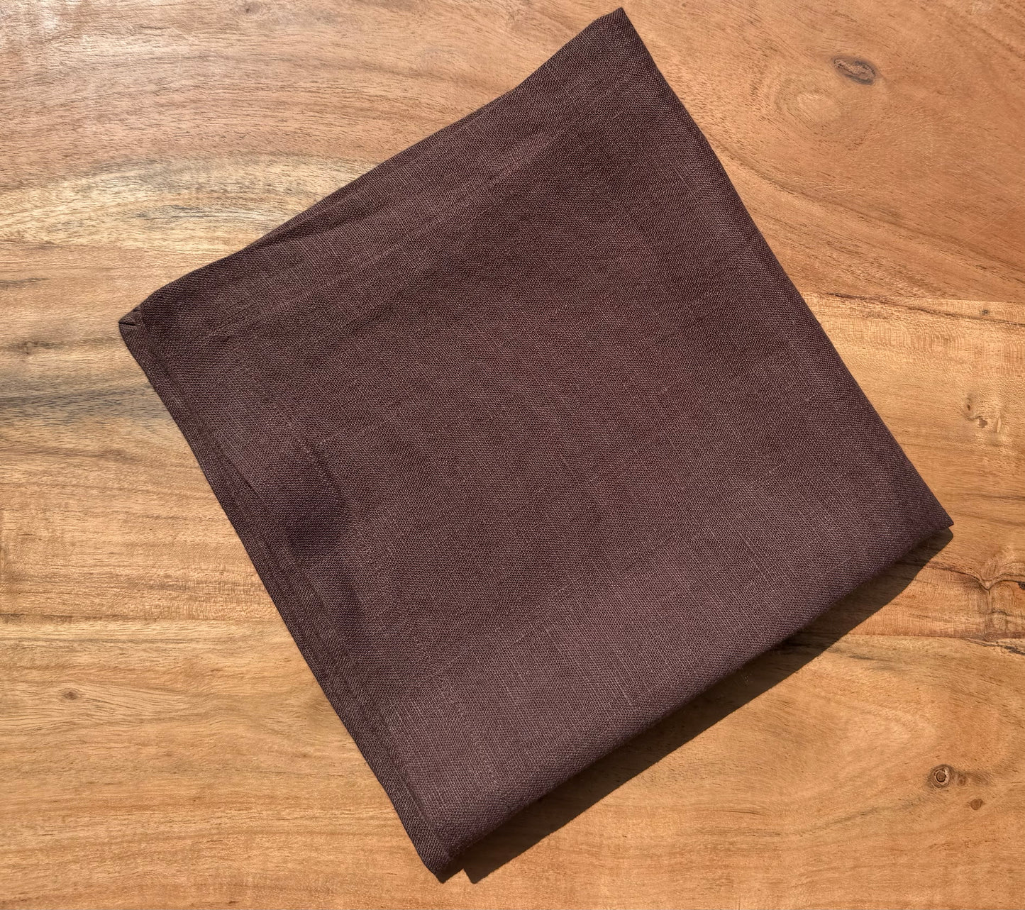 Smooth Linen Napkin-BROWN/CHOCOLATE
