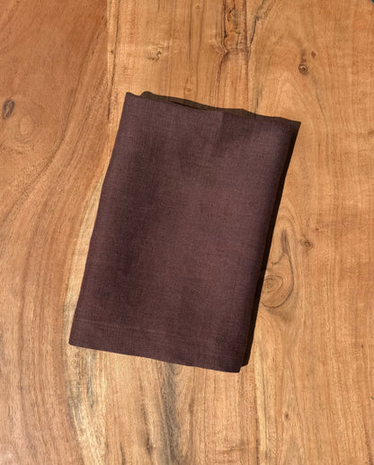 Smooth Linen Napkin-BROWN/CHOCOLATE