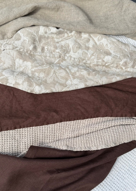 Smooth Linen Napkin-BROWN/CHOCOLATE
