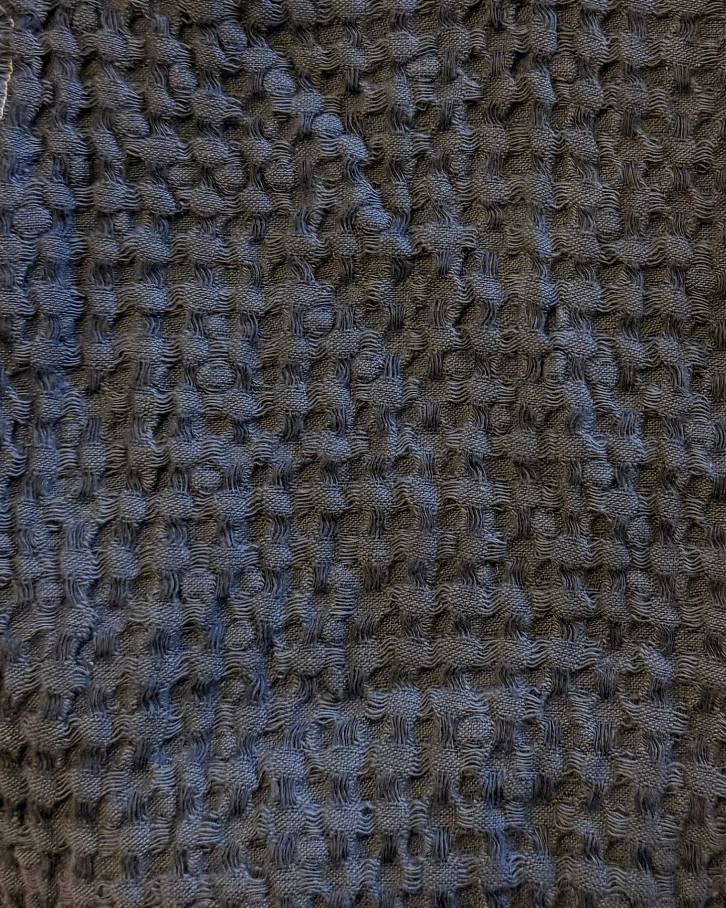 Waffle Bath Towel -Dark Charcoal