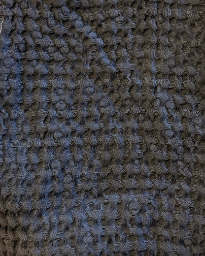 Waffle Bath Towel -Dark Charcoal