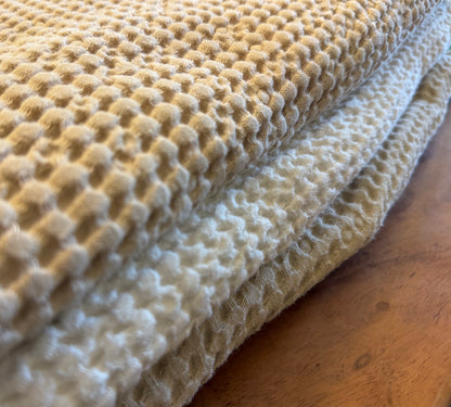 Waffle Bath Sheet- Beige